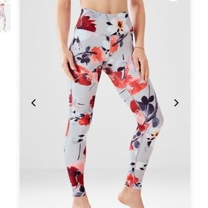Fabletics High Waisted Powerhold Floral Print M